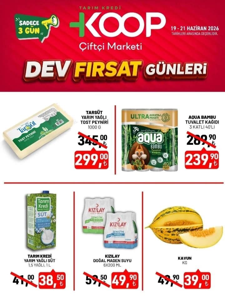 Tarım Kredi KOOP, 19 Haziran - 3 Temmuz aktüel ürünler kataloğunu yayımladı 2