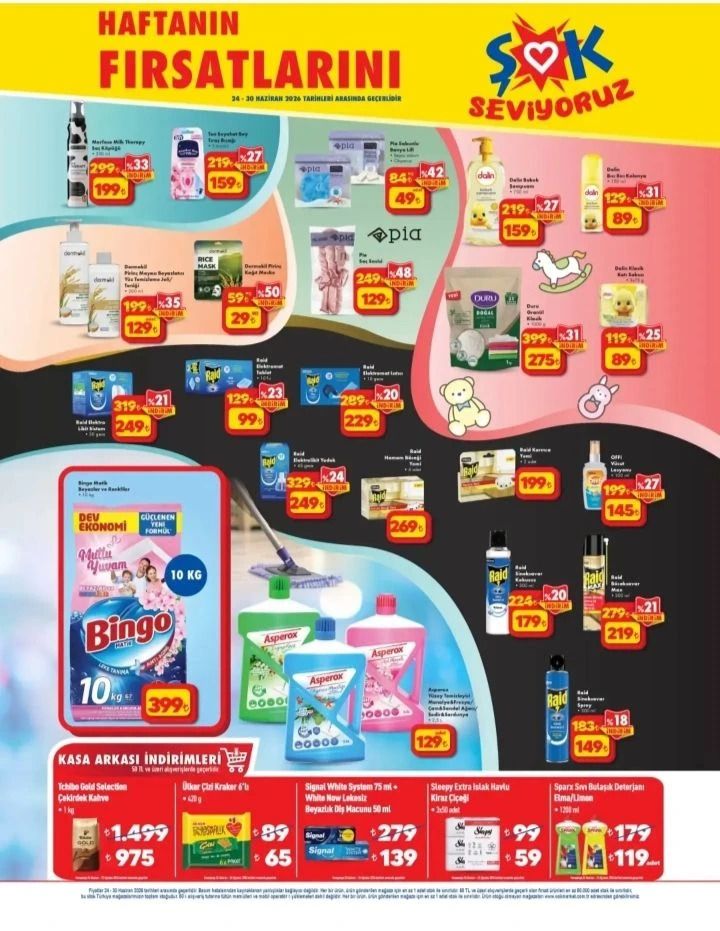 Şok market 24 Haziran Çarşamba aktüel ürünler kataloğu yayımlandı! 1