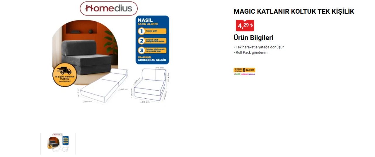 BİM’e 24 Haziran Çarşamba katlanır koltuk geliyor 12