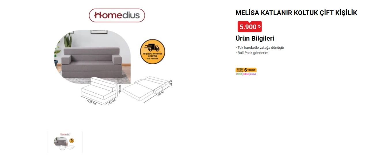 BİM’e 24 Haziran Çarşamba katlanır koltuk geliyor 15