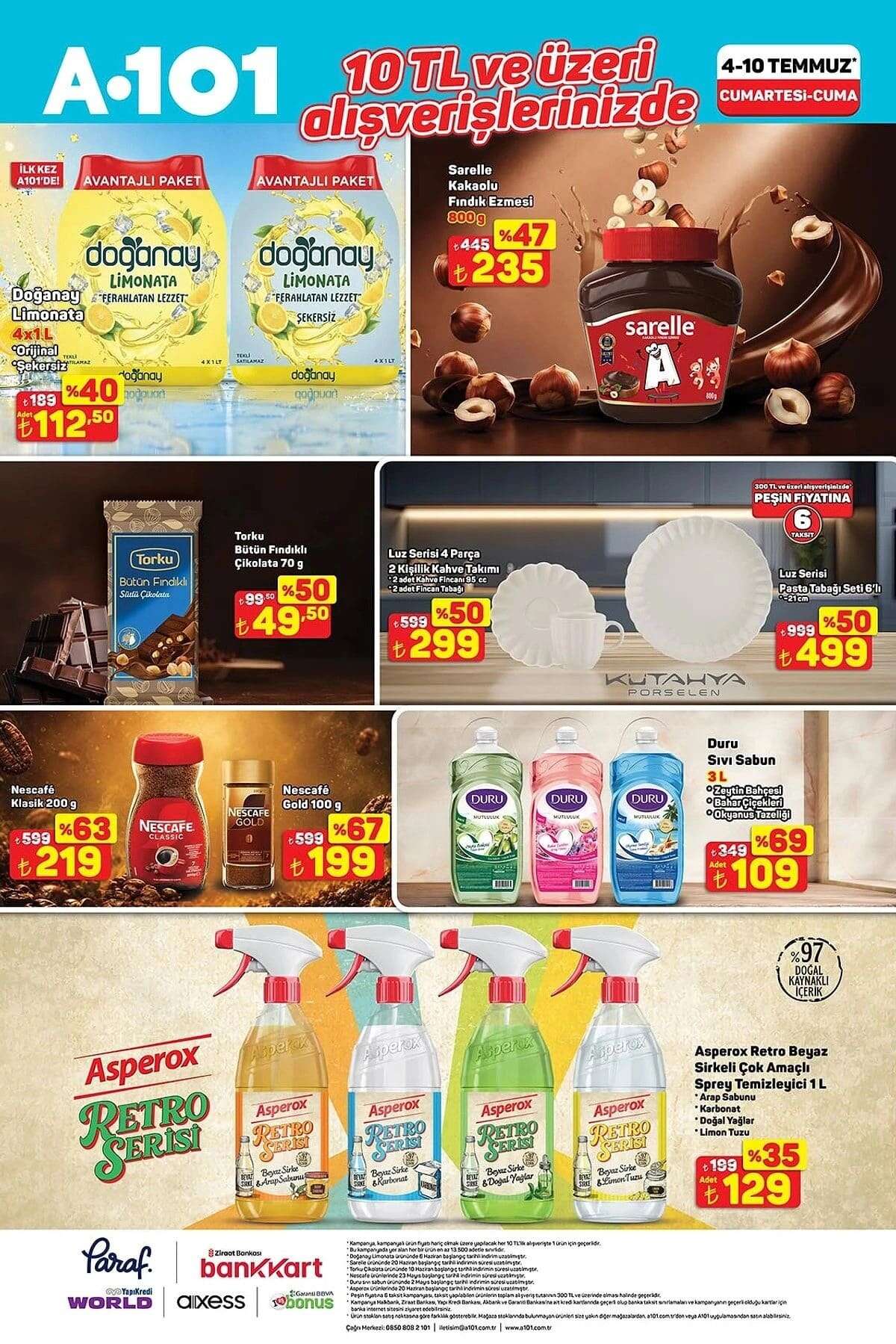 A101 4-10 Temmuz Haftanın Yıldızları kataloğu yayımlandı! Birçok gıda ürününde indirim 4