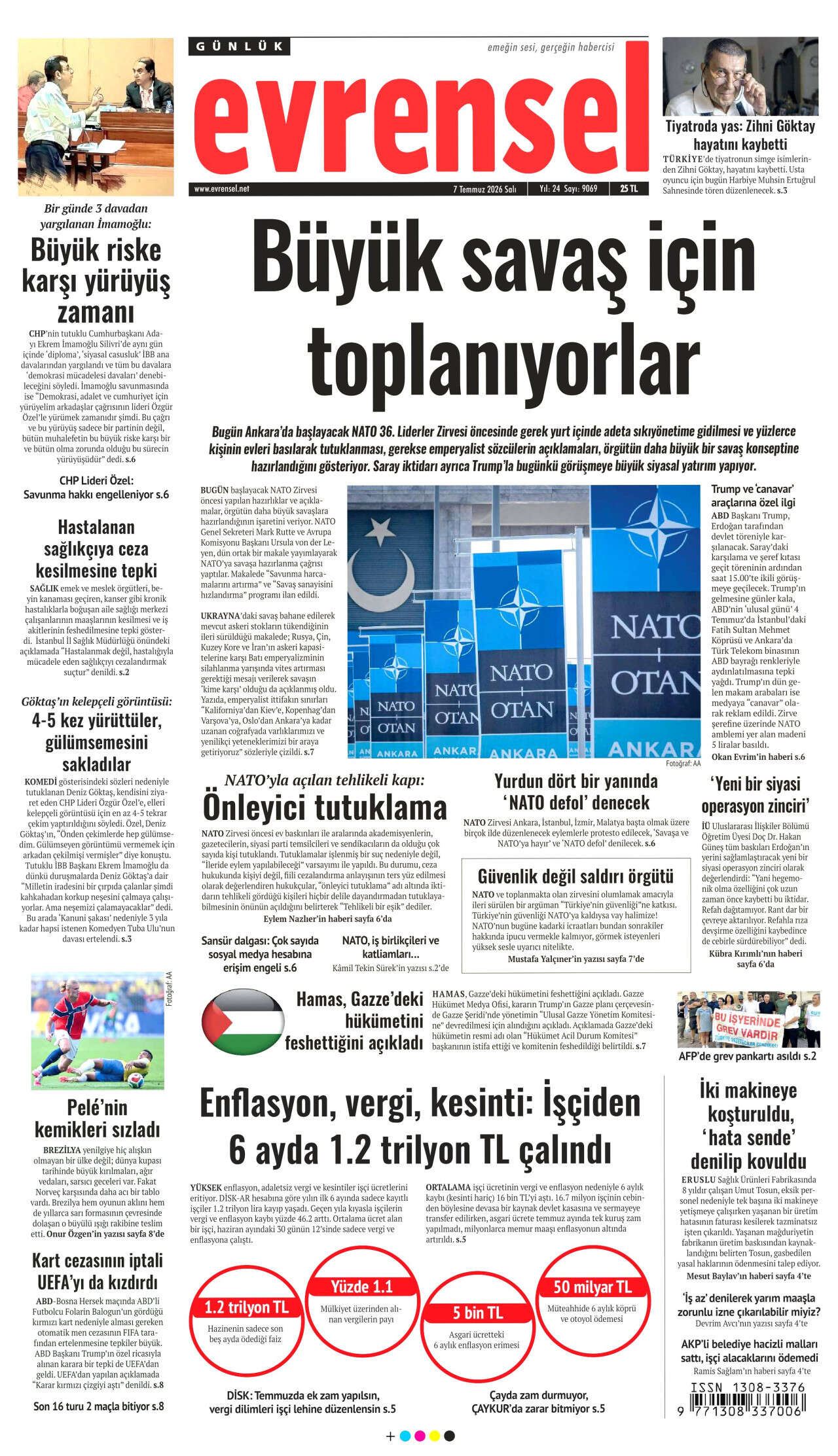 Bugün manşetler NATO: Erdoğan, Trump'la görüşecek! 9 kritik konu masada... 11