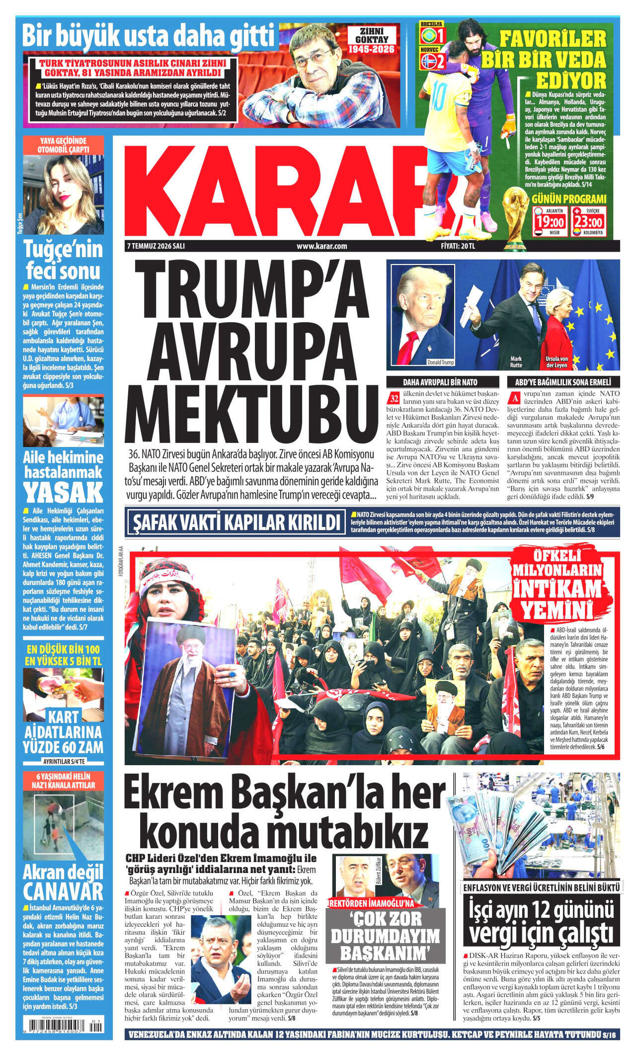 Bugün manşetler NATO: Erdoğan, Trump'la görüşecek! 9 kritik konu masada... 15