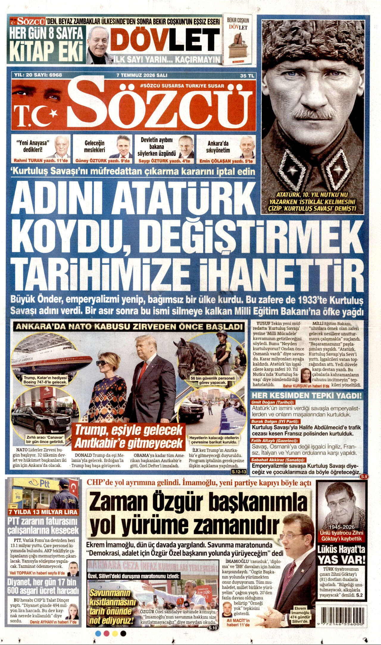 Bugün manşetler NATO: Erdoğan, Trump'la görüşecek! 9 kritik konu masada... 18