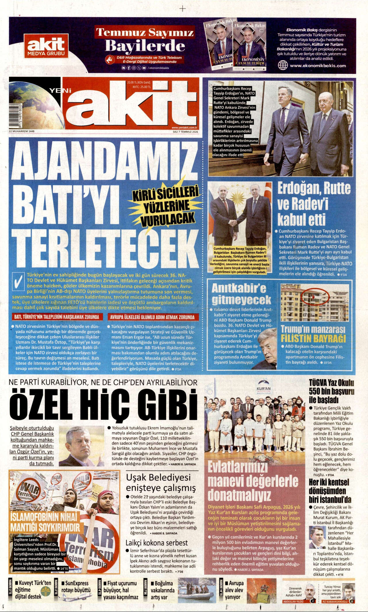 Bugün manşetler NATO: Erdoğan, Trump'la görüşecek! 9 kritik konu masada... 13