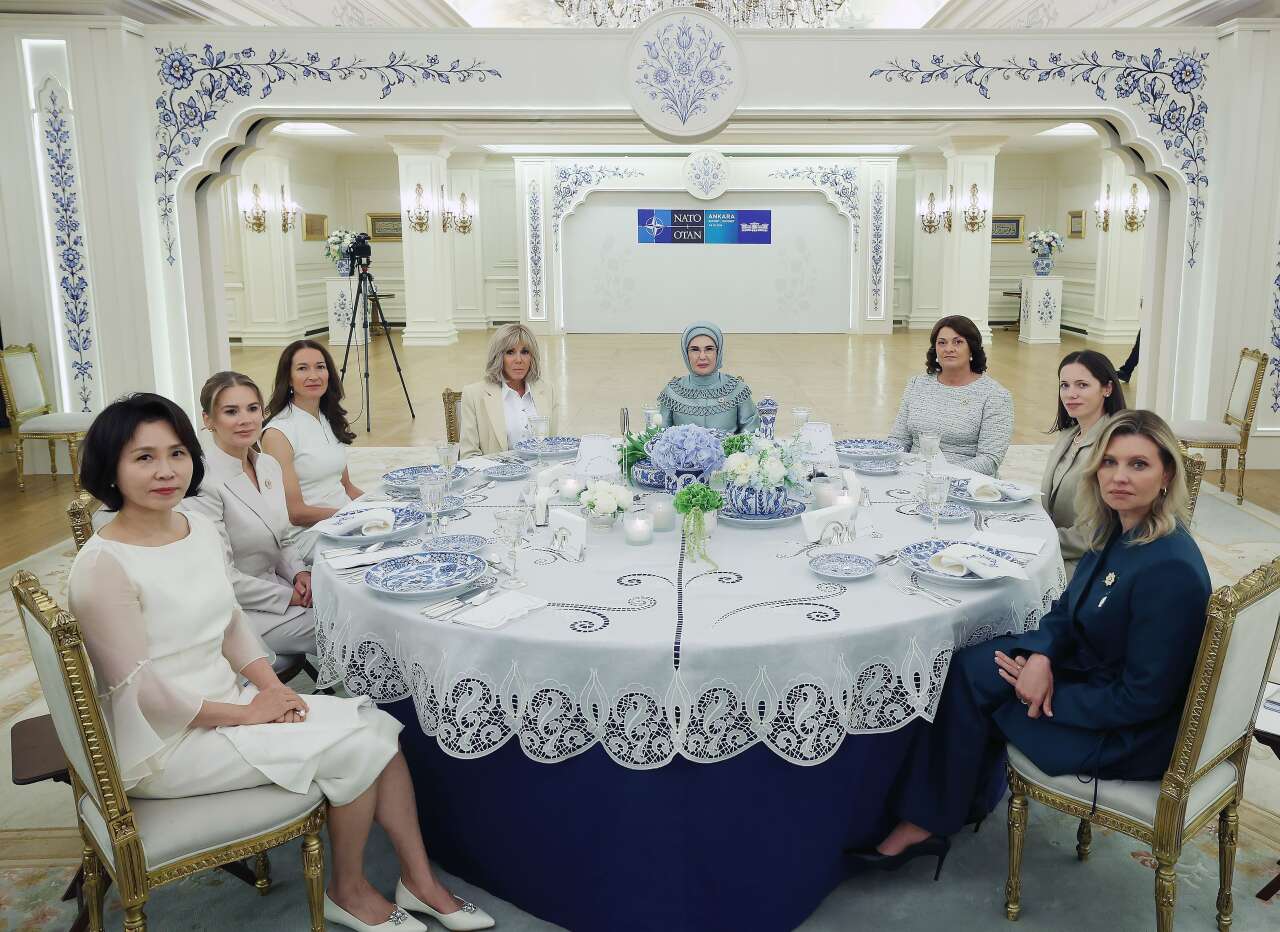 Emine Erdoğan Çankaya'da lider eşlerini ağırladı 7