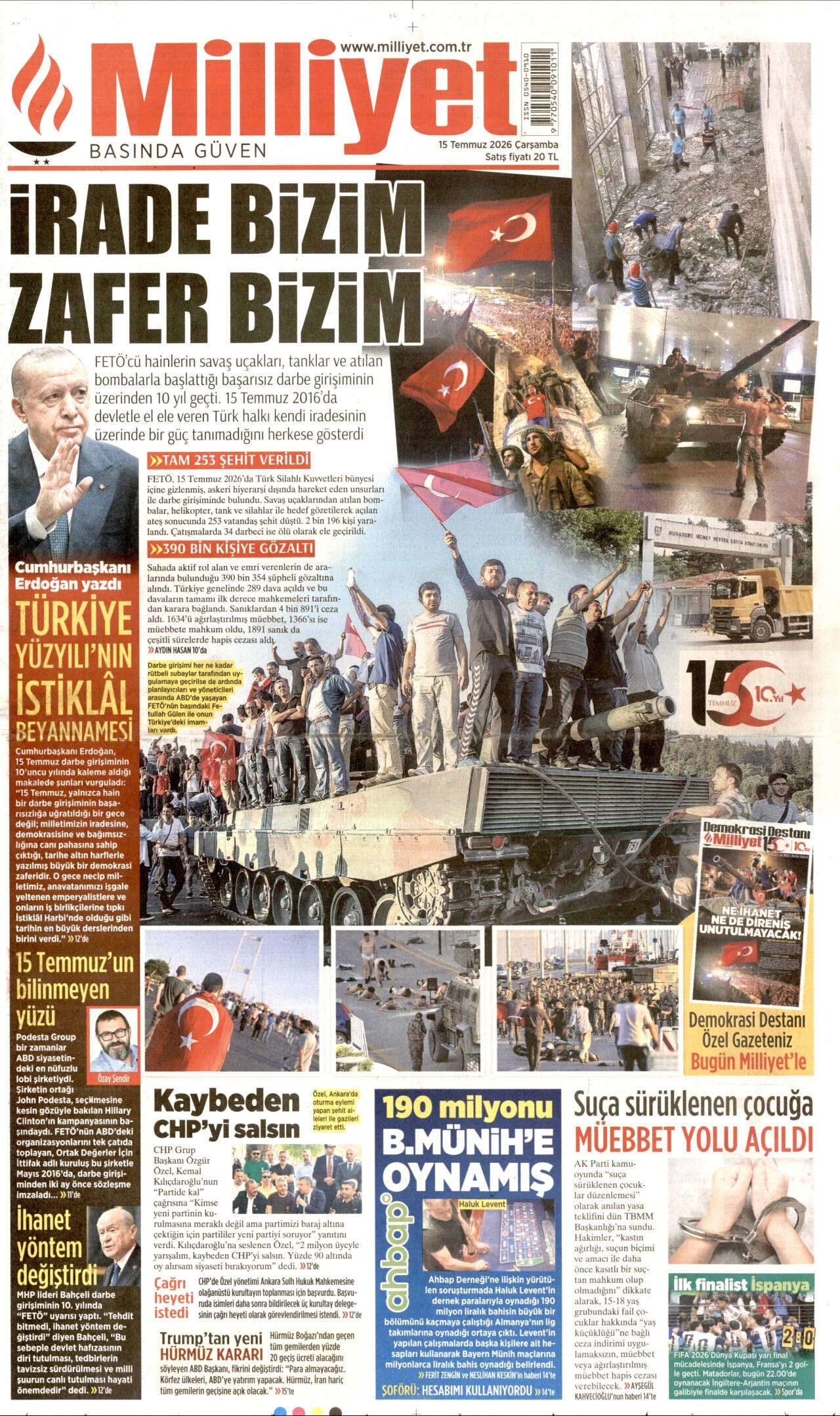 15 Temmuz direnişinin 10. yılı! Darbeyi yendik, prangayı kırdık 12