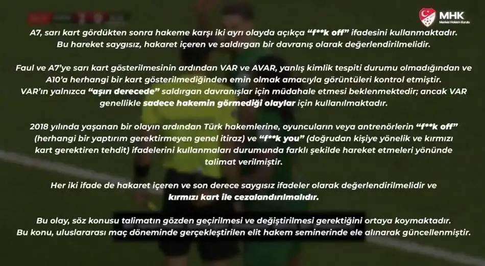Anthony Taylor yılların kuralını değiştirdi! Artık o kelimeyi söyleyen kırmızı kart görecek 12