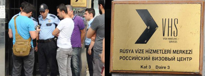 Şişli'de bomba paniği: Rusya Vize Merkezi boşaltıldı!