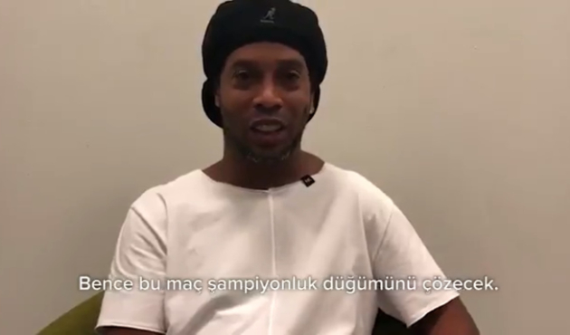 Ronaldinho, Galatasaray-Beşiktaş maçının skorunu tahmin etti!