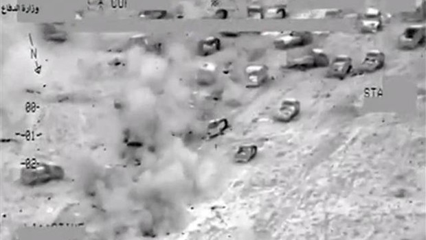 Kaçan DAEŞ militanları böyle vuruldu!