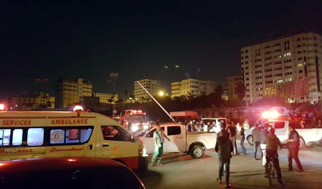 İşgalci İsrail'den Filistin'e hava saldırısı...