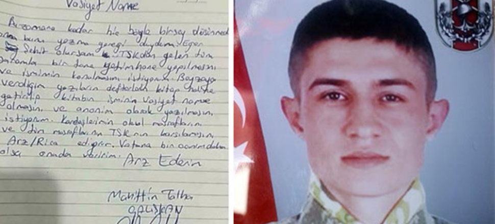 Şehidimizin vasiyeti gerçekleştirilecek!