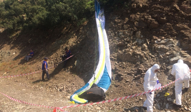 Yamaç paraşütçüsünün cansız bedeni bulundu!
