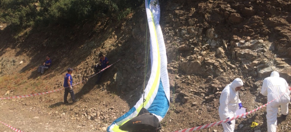 Yamaç paraşütçüsünün cansız bedeni bulundu!