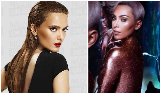 Demet Akalın öfkesini çıplak Kardashian'a kustu!