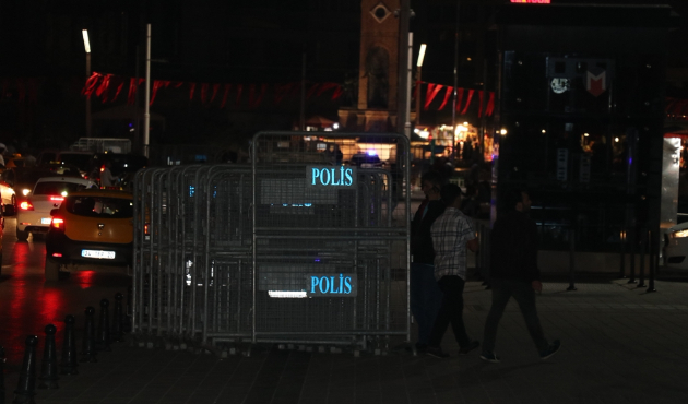 Taksim'de 1 Mayıs hareketliliği...