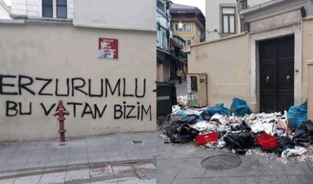 Kadıköy'de kiliseye çirkin saldırı!