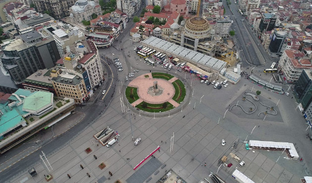 Taksim'de yoğun güvenlik önlemi!