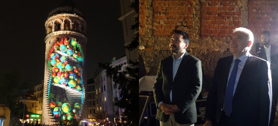 Başkan Uysal gösteriyi gençlerle izledi...