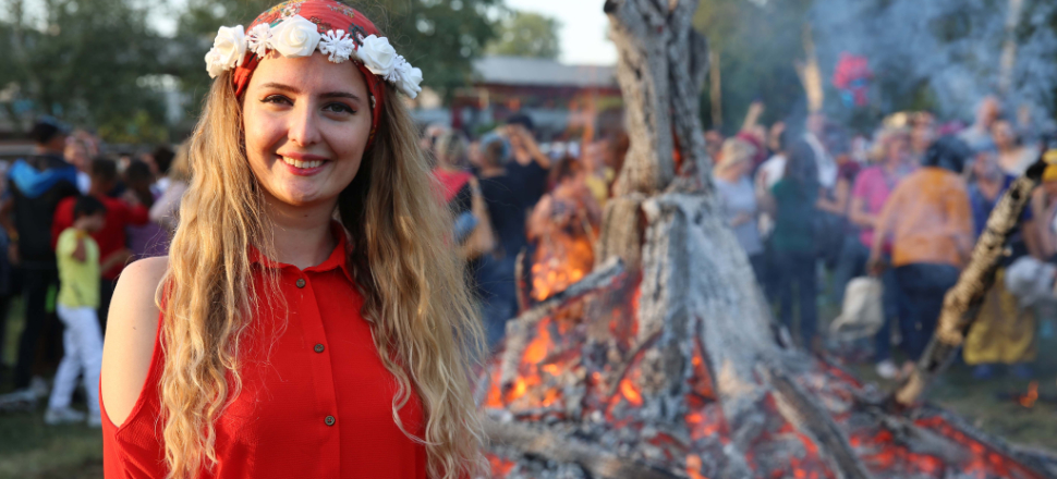 Edirne'de ateş yakıldı! Şenlik başladı...