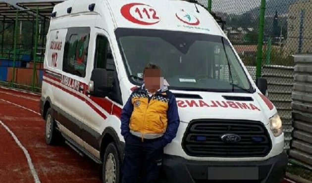 Ambulans sürücüsüne gizli çekim gözaltısı...