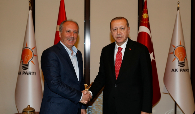 Cumhurbaşkanı Erdoğan, İnce'yi kabul etti...