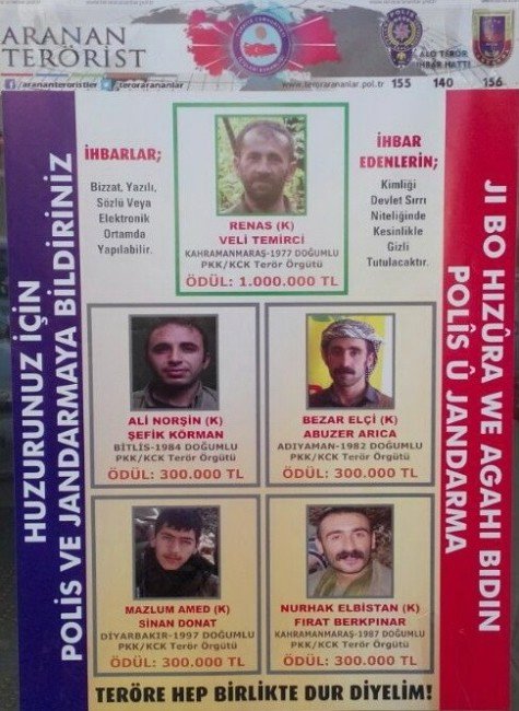 Afiş hazırlandı, fotoğrafları basıldı! İşte her yerde aranan o hainlerin listesi...