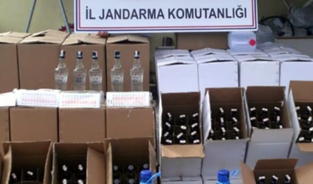 1,5 ton sahte rakı ele geçirildi!