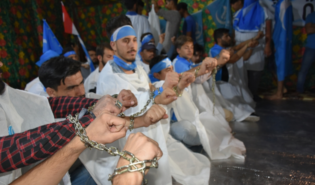 Türkmenler açlık grevine başladı...