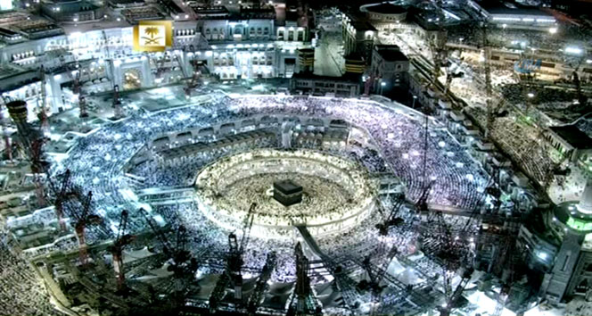 Kabe'de bayram namazı coşkusu: Milyonlar katıldı...