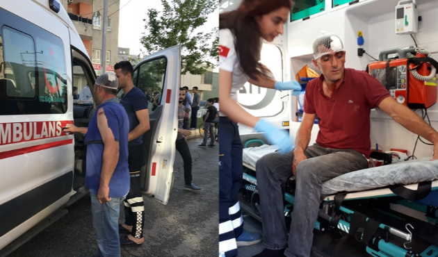 İftarlık dağıtan görevlileri hastanelik ettiler...