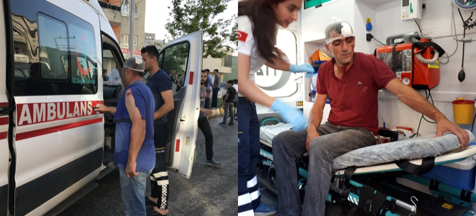 İftarlık dağıtan görevlileri hastanelik ettiler...