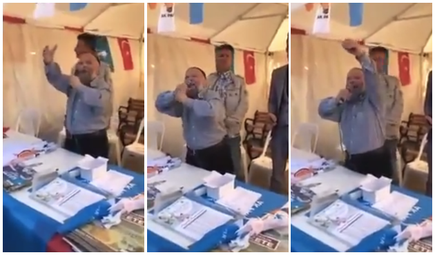 "Laiklik elden gidiyor" diyen amca miting yaptı!