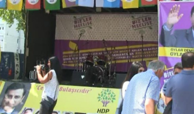 Alman Polisi, HDP'lileri mitingde konuşturmadı!
