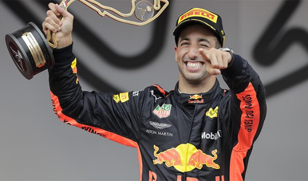 Monaco'da zafer Ricciardo'nun!