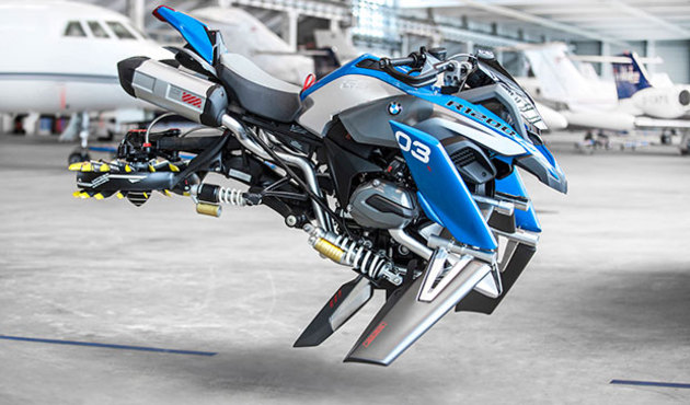 Uçan motosiklet BMW Hover Ride geliyor!