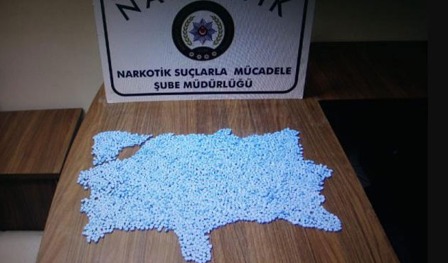 Polis 'Ecstasy'den Türkiye haritası yaptı!