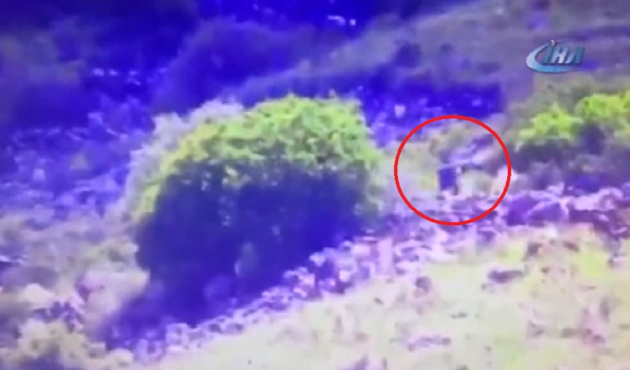İHA'lar böyle görüntüledi, F-16'lar vurdu! / VİDEO