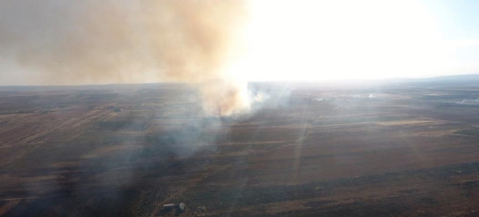 PKK arazi ve evleri ateşe verdi!