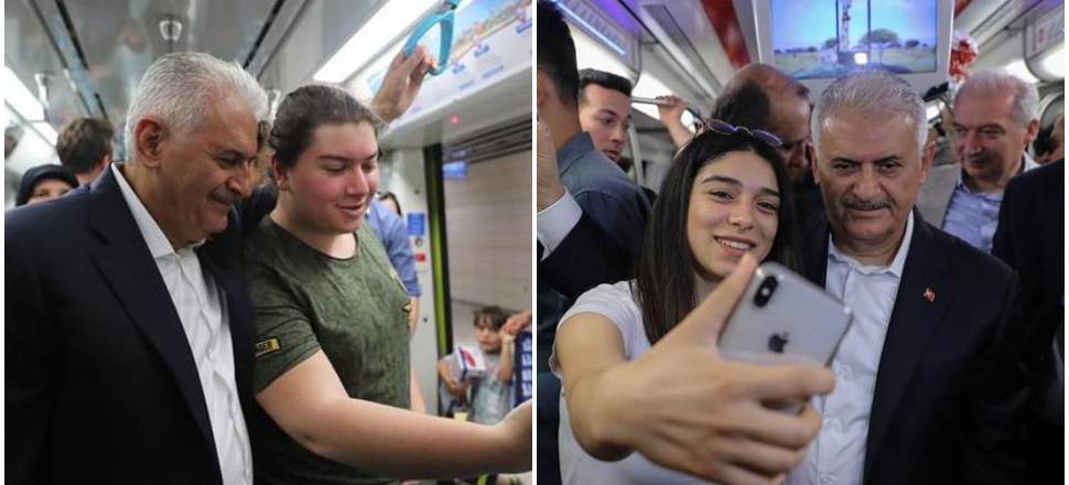 Başbakan Yıldırım metro ve Marmaray'da...