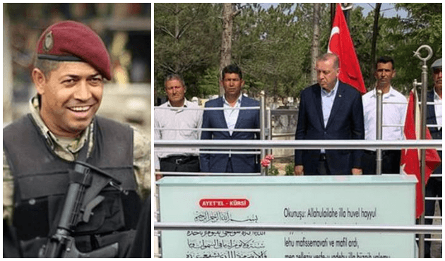 Erdoğan, şehit Halisdemir'in mezarını ziyaret etti