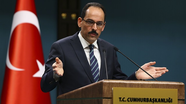Kalın'dan AP'ye 'sergi' tepkisi... Nusra Cephesi, Hizbullah, Esed rejimi sergileri de açın!