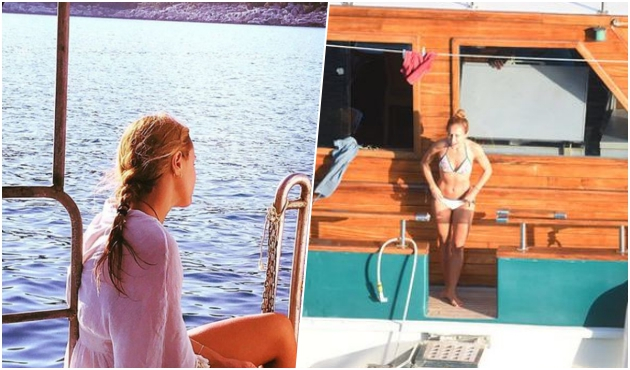 Burçin Terzioğlu, sevgilisini bırakıp tatile gitti!