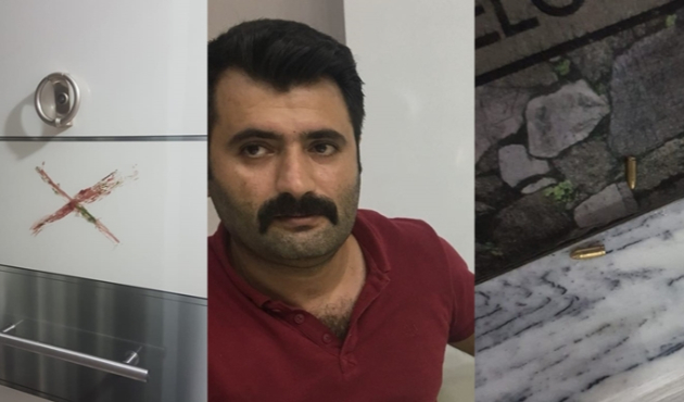 Evini işretleyip kapısına mermi koydular...
