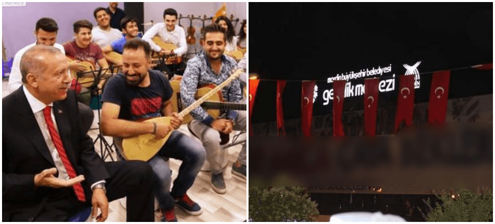 Mardinli gençlerle eğlenceli bir gece geçirdi!