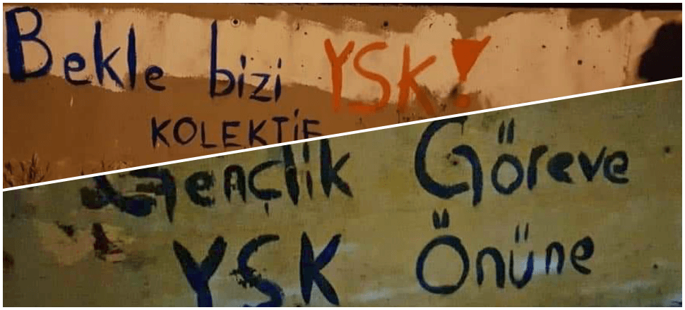 Kaos planı duvarlarda devreye sokuldu!