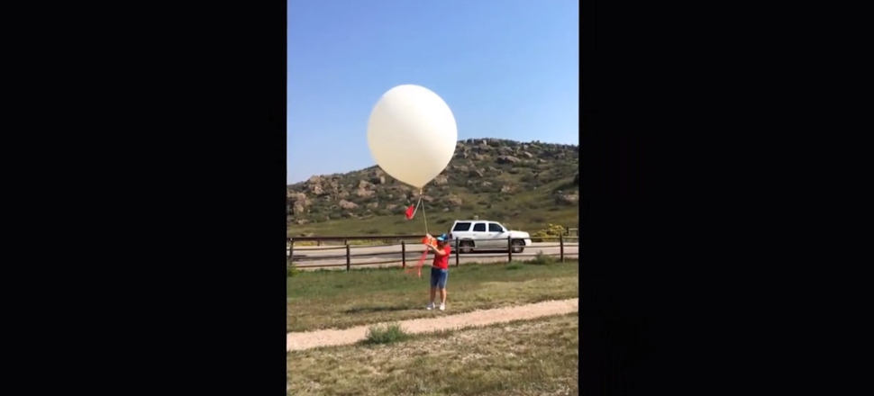 Hava balonunun stratosferden kaydettiği görüntüler