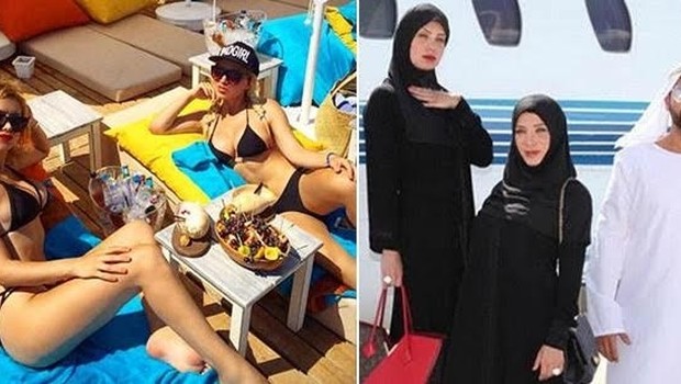 Cicişler umre dönüşü soluğu plajda aldı!