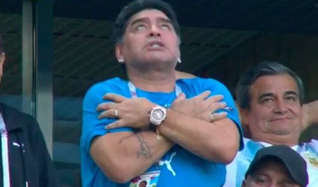 Maradona maç sonrası hastanelik oldu!